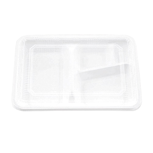 エフピコチューパ 弁当容器 M-53 本体・蓋セット ホワイト 100枚/袋(ご注文単位8袋)【直送品】
