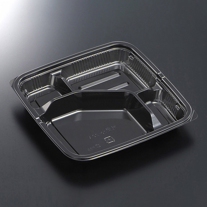 中央化学 弁当容器 HSA味里 本体 20-20A BK 50個/袋（ご注文単位16袋）【直送品】