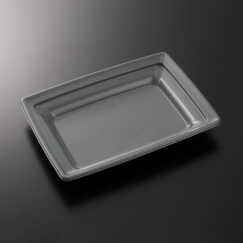 中央化学 惣菜・軽食容器　CT沙楽 IK20-15　NGR-BK身  50枚/袋（ご注文単位16袋）【直送品】