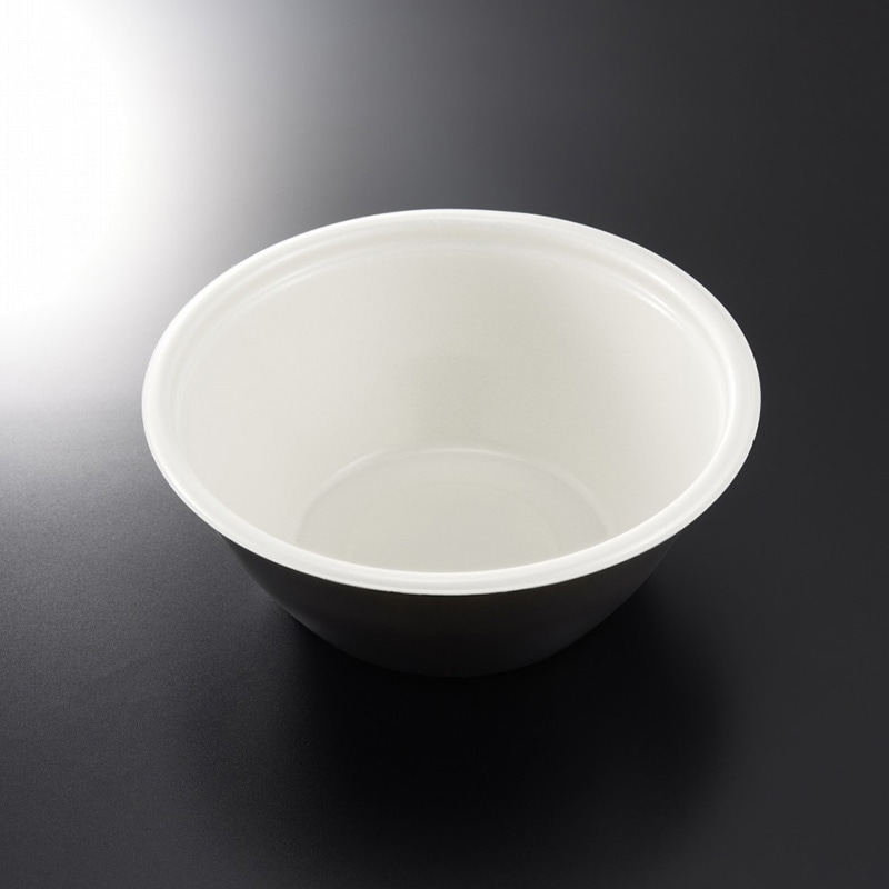 中央化学 丼容器 TPめん鉢 M20 IV-黒 身 50枚/袋(ご注文単位8袋)【直送品】