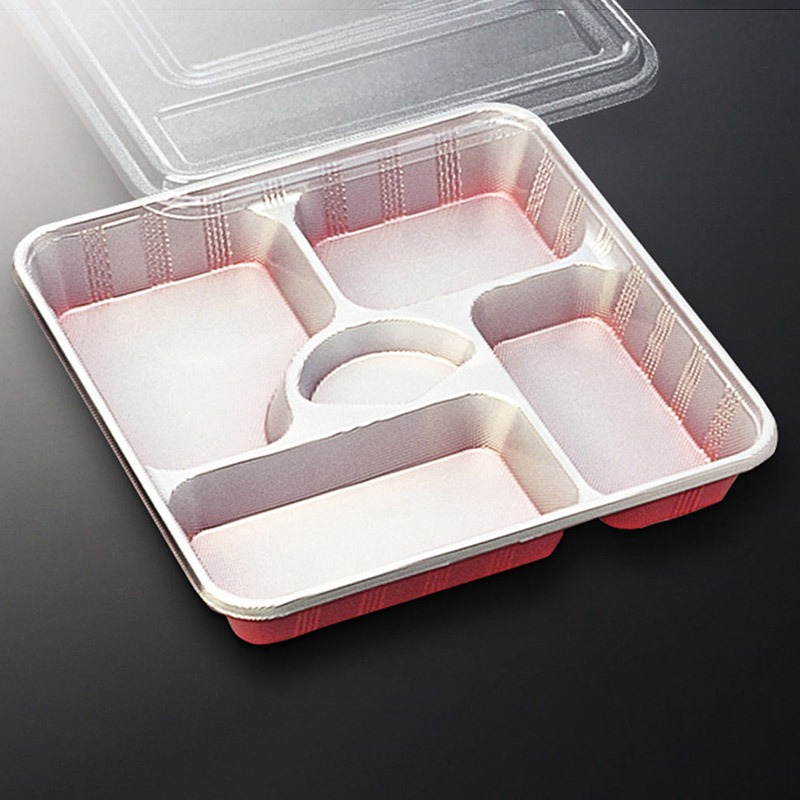 中央化学 弁当容器 DX仕切 防曇蓋セット R-5-N  20枚/袋（ご注文単位12袋）【直送品】