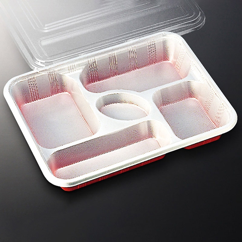 中央化学 弁当容器 DX仕切 防曇蓋セット R-4-N  20枚/袋（ご注文単位15袋）【直送品】
