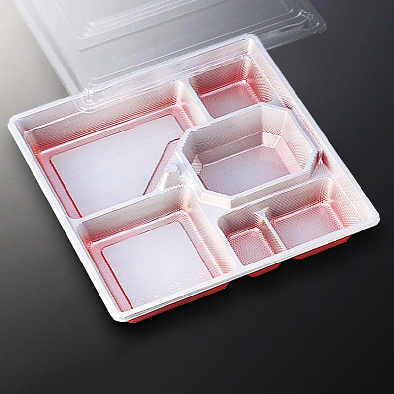 中央化学 弁当容器 DX仕切 防曇蓋セット R-35-N  20セット/袋（ご注文単位12袋）【直送品】