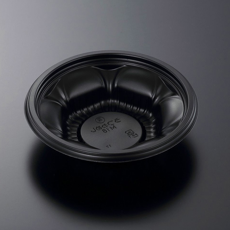 中央化学 丼容器 CTうつわめし 本体 M18 BK 50枚/袋（ご注文単位12袋）【直送品】