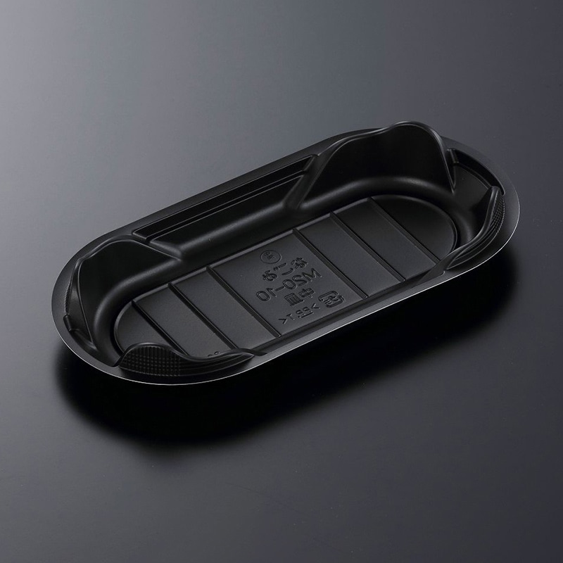 中央化学 弁当容器 CTなごみ 中皿 M20-10 BK 50枚/袋(ご注文単位24袋)【直送品】