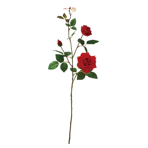 ビバ工芸 造花 ベルベットローズスプレー VD6897 1個(ご注文単位1個)【直送品】