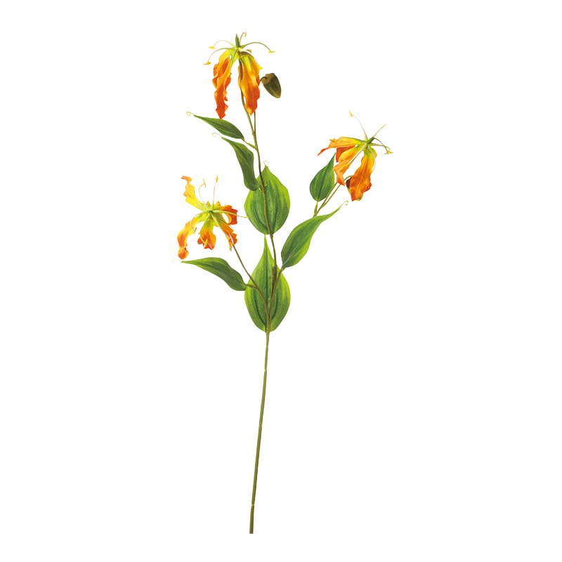 ビバ工芸 造花 グロリオサ オレンジ VE6923 1束(ご注文単位1束)【直送品】