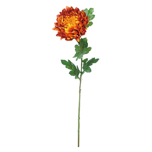 ビバ工芸 造花 マムスプレー ゴールド/ブラウン VTR367 1本(ご注文単位1本)【直送品】