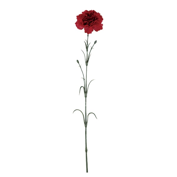 ビバ工芸 造花　カーネーション レッド VTR384 1本（ご注文単位1本）【直送品】