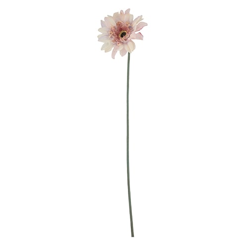 ビバ工芸 造花　ロマノスガーベラ クリーム／ピンク VTR409 1本（ご注文単位1本）【直送品】