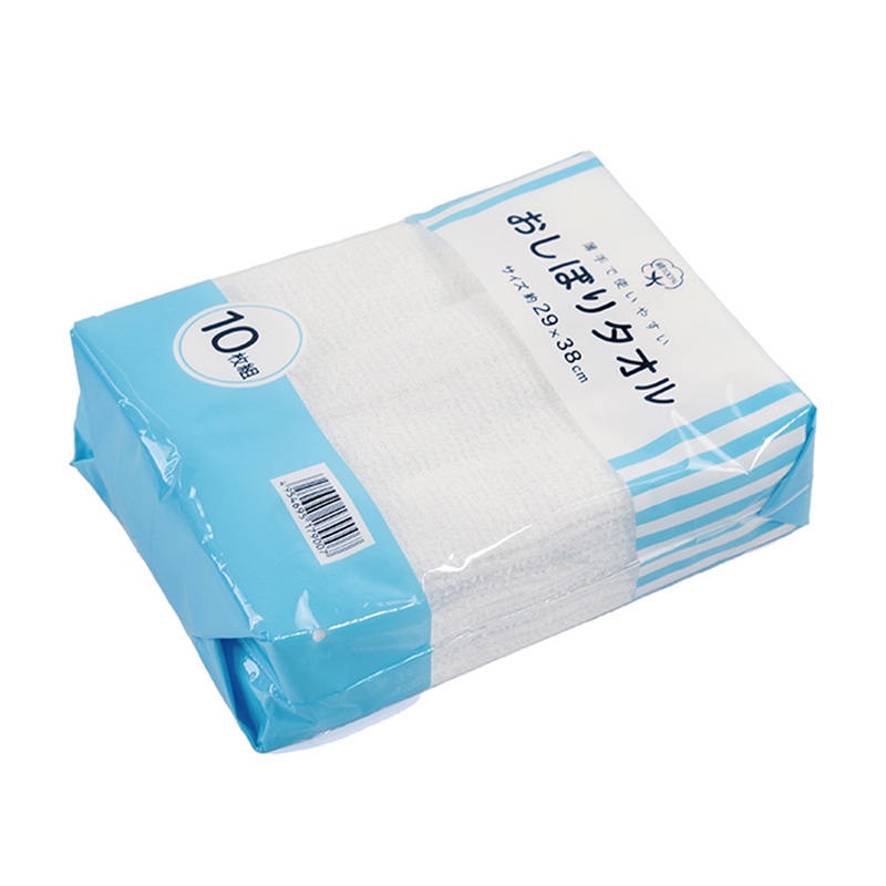 小杉善 おしぼりタオル ホワイト 10枚入 72組 ZG-64WH 1組（ご注文単位1組）【直送品】