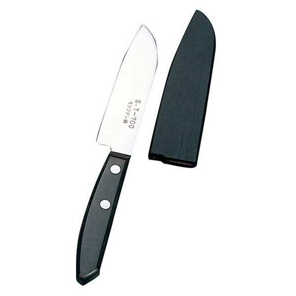 木サヤ付フルーツナイフ三徳型ST-70011cm 1個(ご注文単位1個)【直送品】