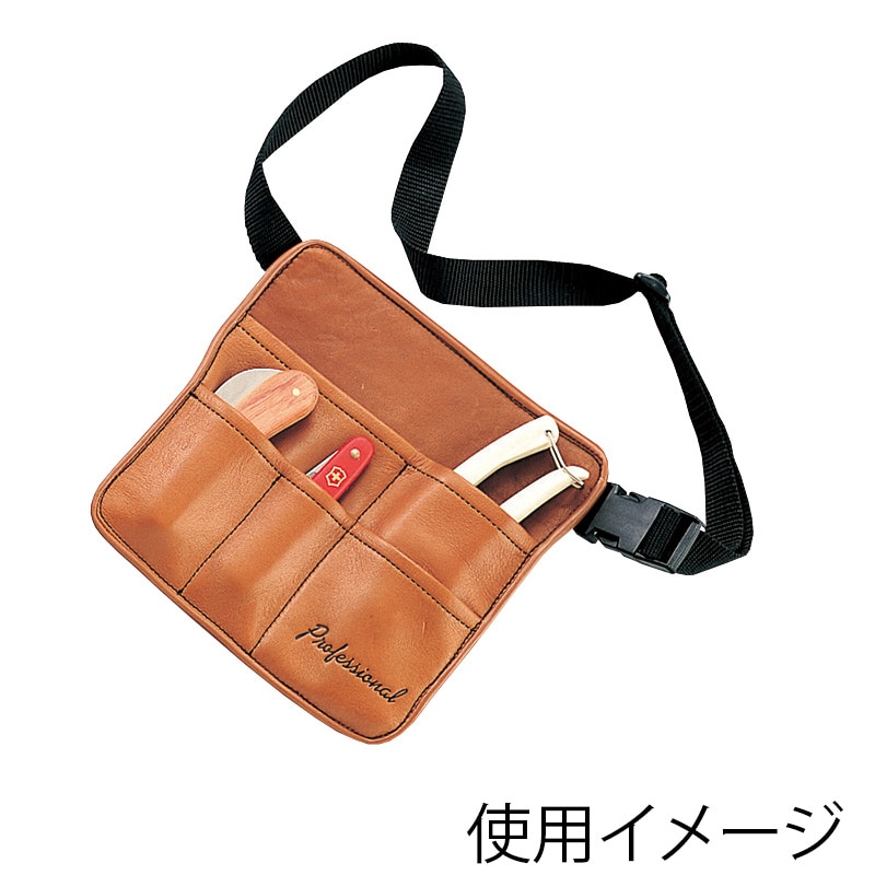 松村工芸 プロフェッショナルバッグ ブラウン 92-3072-2 1枚(ご注文単位1枚)【直送品】