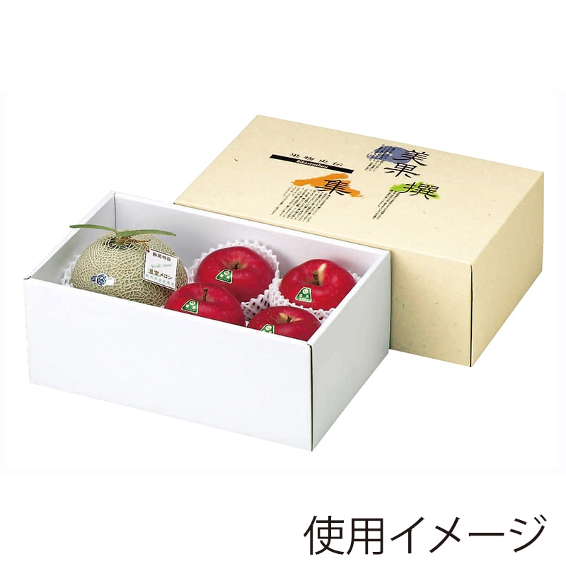 ヤマニパッケージ フルーツ箱　AF美果撰集　ロイヤル 深口　バラエティ L-356　10枚/束（ご注文単位4束）【直送品】