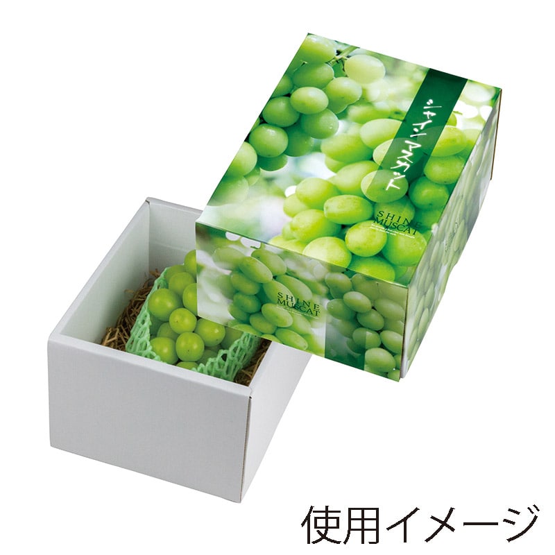 ヤマニパッケージ ギフト箱 シャインマスカット 小 L-2417 10枚/束(ご注文単位4束)【直送品】