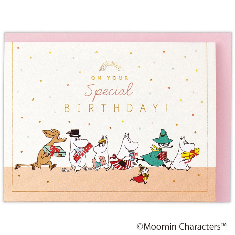 日本ホールマーク 誕生お祝い 立体カード ムーミン バースデーランタンガーランド 830205 1枚(ご注文単位6枚)【直送品】