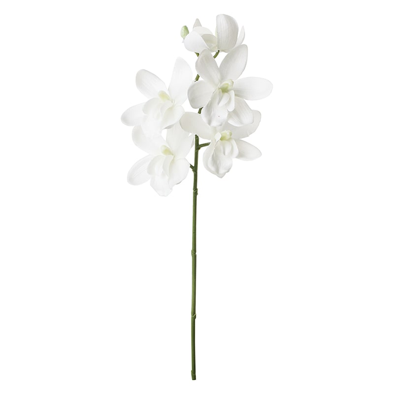 ポピー 造花 シンビジューム ホワイト FFH-0055-W 1本(ご注文単位24本)【直送品】