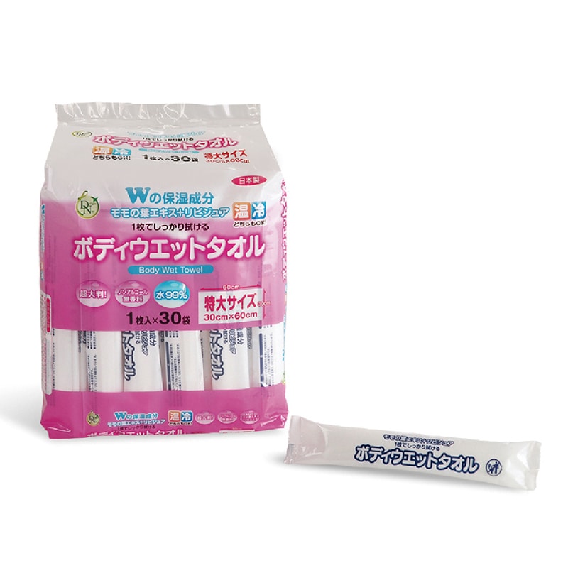大一紙工 DNボディウェットタオル スティックタイプ 1枚入×30袋 S00005 1枚/パック(ご注文単位12パック)【直送品】