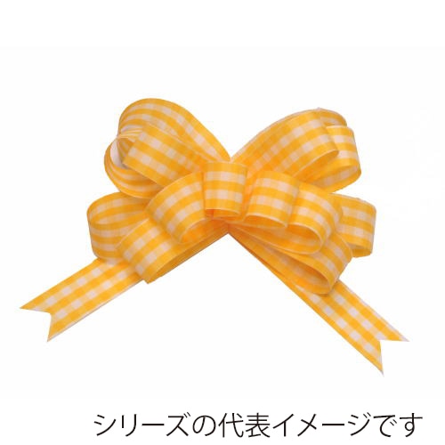 青山 ギンガムチェック　ループボウ　2341 22mm #04 1箱（ご注文単位1箱）【直送品】