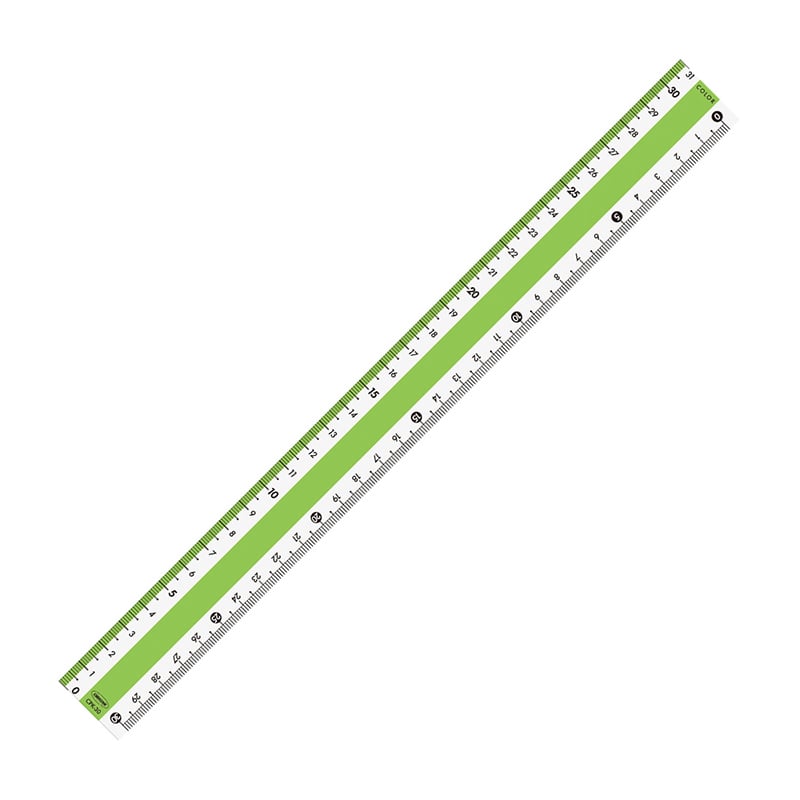 共栄プラスチック カラー直線定規 30cm グリーン CPK-30-G 1本（ご注文単位1本）【直送品】