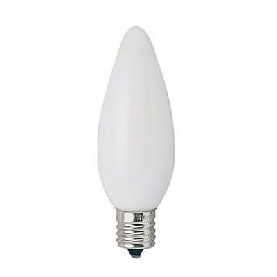 ヤザワコーポレーション 白熱電球 シャンデリア球 C32 E14 25W ホワイト C321425W 1個(ご注文単位1個)【直送品】