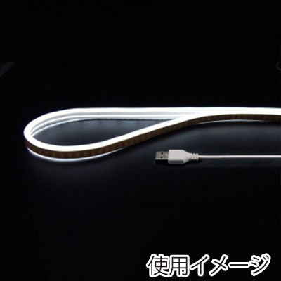 ヤザワコーポレーション LEDネオンチューブライト 2m 白色 NTL012WH 1個（ご注文単位1個）【直送品】