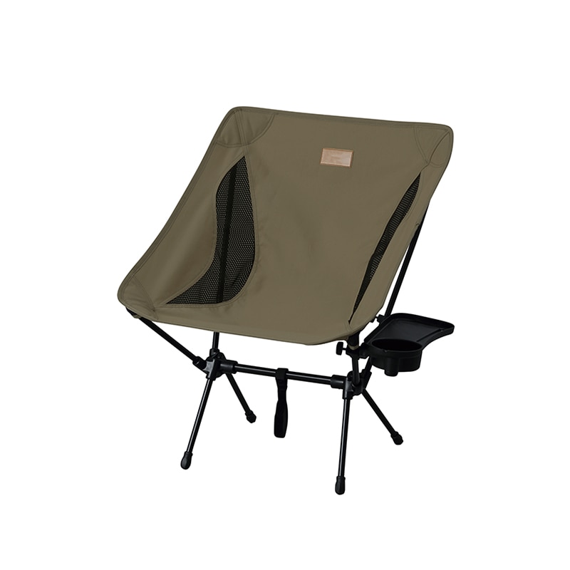アイリスオーヤマ キャンプチェア ロータイプ カーキ CC-LOW 1個(ご注文単位1個)【直送品】