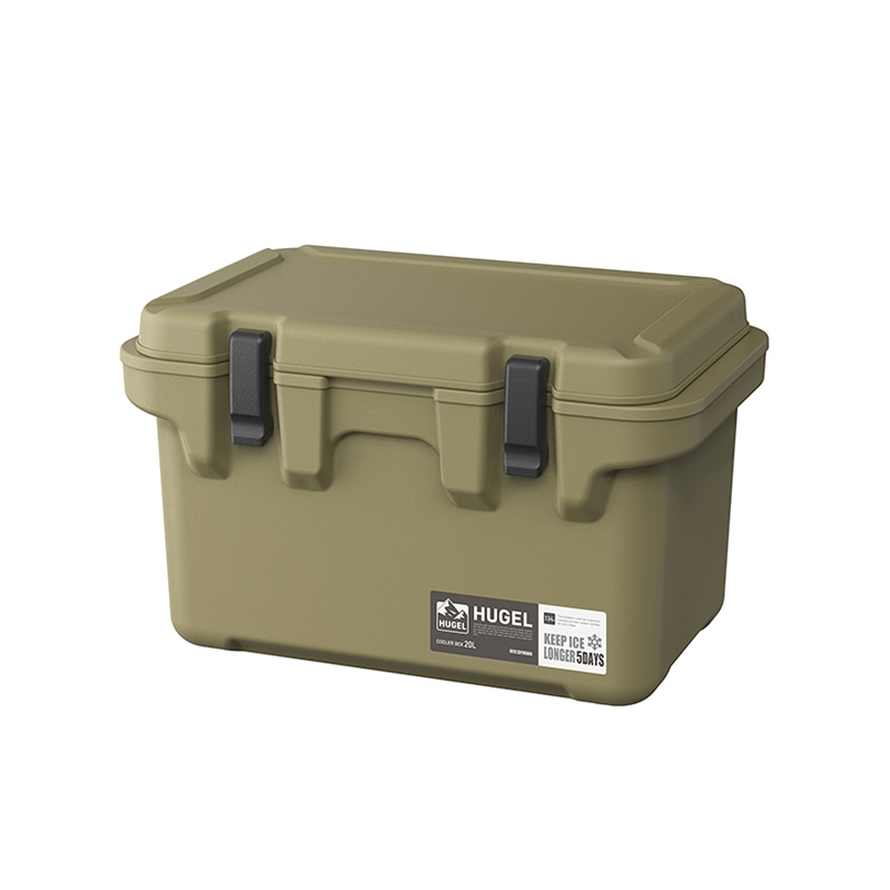 アイリスオーヤマ ヒューゲル クーラーボックス 20L カーキ TC-20 1個(ご注文単位1個)【直送品】