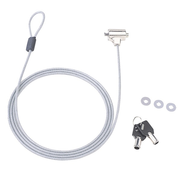 サンワサプライ eセキュリティ ワイヤー SL-31 鍵No.2 SLE-6S-2 1個(ご注文単位1個)【直送品】