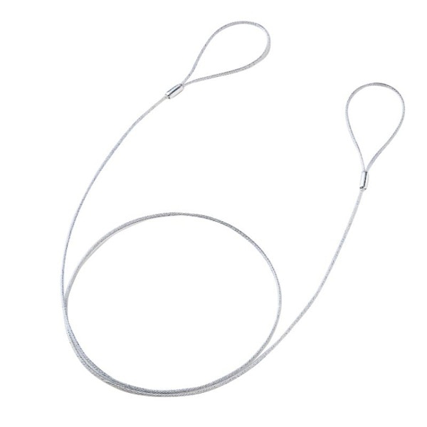 サンワサプライ eセキュリティ ワイヤー 長さ1m 直径2.2mm SLE-11W-1 1個(ご注文単位1個)【直送品】