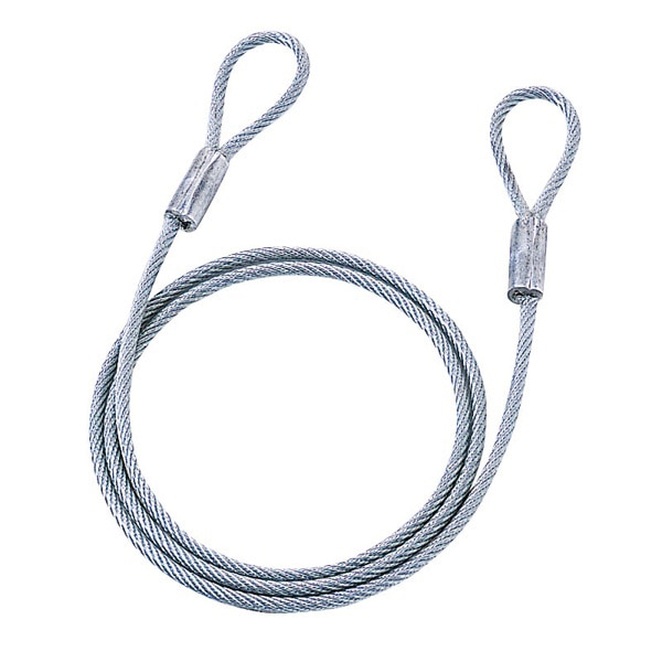 サンワサプライ eセキュリティ ワイヤー 長さ1.5m 直径6mm SLE-4WN 1個（ご注文単位1個）【直送品】