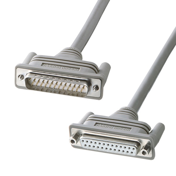 サンワサプライ RS-232Cケーブル 25pin延長用 1.5m KRS-102K 1個（ご注文単位1個）【直送品】
