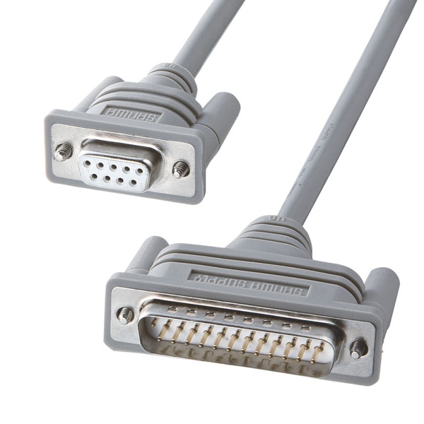 サンワサプライ RS-232C クロスケーブル 3m KRS-423XF3K 1個（ご注文単位1個）【直送品】