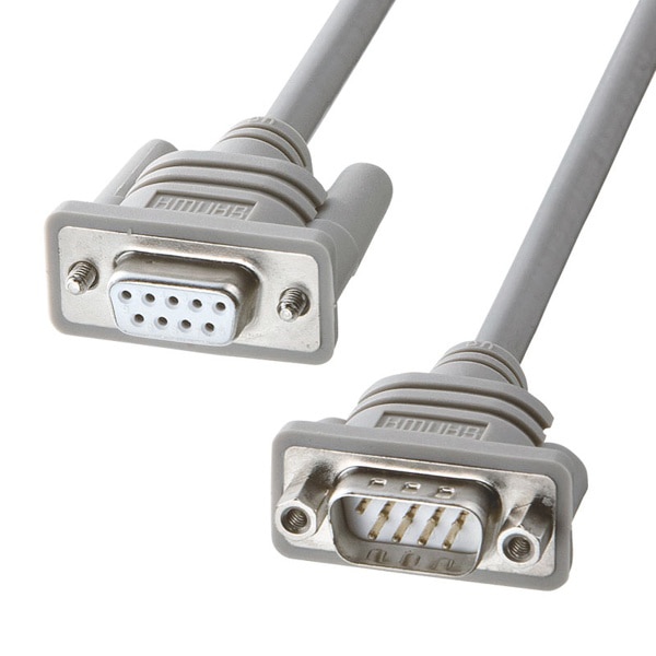 サンワサプライ RS-232C 延長ケーブル 4m KRS-443FM4K 1個（ご注文単位1個）【直送品】