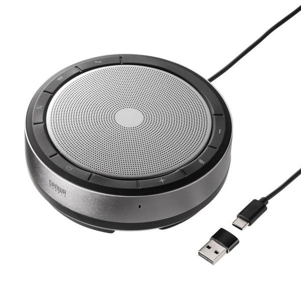 サンワサプライ 会議スピーカーフォン Bluetooth/USB対応 MM-BTMSP6 1個(ご注文単位1個)【直送品】