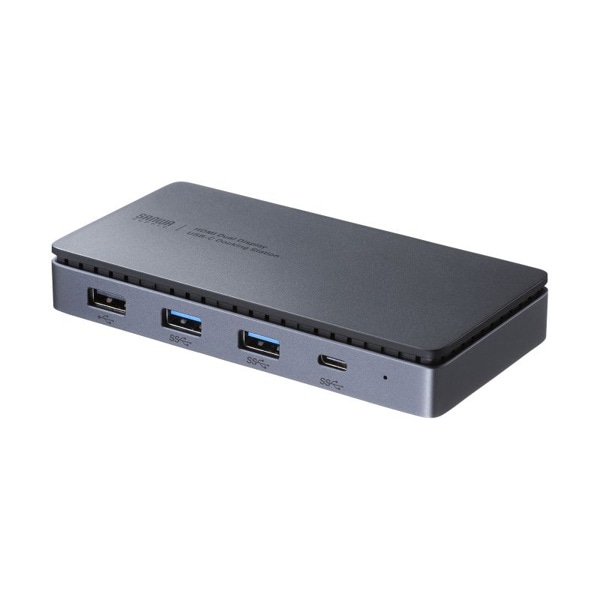 サンワサプライ USB Type-C ドッキングステーション HDMI×2画面出力対応 USB-CVDK15 1個(ご注文単位1個)【直送品】
