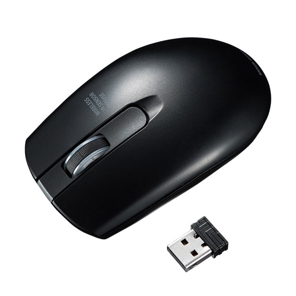 サンワサプライ ワイヤレス IR LEDマウス ブラック MA-WIR132BK 1個（ご注文単位1個）【直送品】