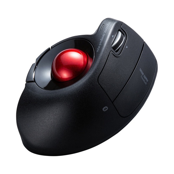 サンワサプライ Bluetooth エルゴトラックボール ブラック MA-BTTB179BK 1個（ご注文単位1個）【直送品】