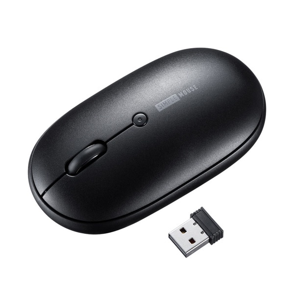 サンワサプライ 静音ワイヤレス マウス ブラック MA-WR187BK 1個（ご注文単位1個）【直送品】