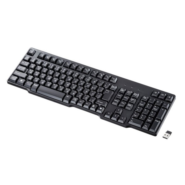 サンワサプライ ワイヤレスキーボード テンキーあり ブラック SKB-WL40BK 1個(ご注文単位1個)【直送品】