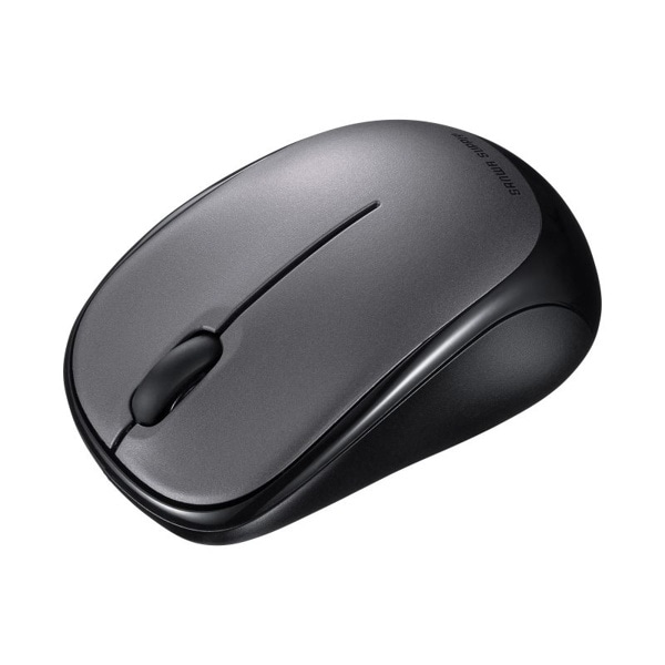 サンワサプライ 静音 Bluetooth ブルーLEDマウス ダークシルバー MA-BBS311DSN 1個(ご注文単位1個)【直送品】