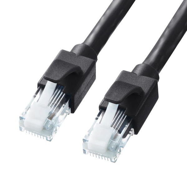 サンワサプライ LANケーブル カテゴリ6A 5m ブラック KB-T6ATS-05BK 1個(ご注文単位1個)【直送品】