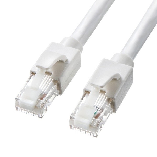 サンワサプライ LANケーブル カテゴリ6A 20m ホワイト KB-T6ATS-20W 1個(ご注文単位1個)【直送品】