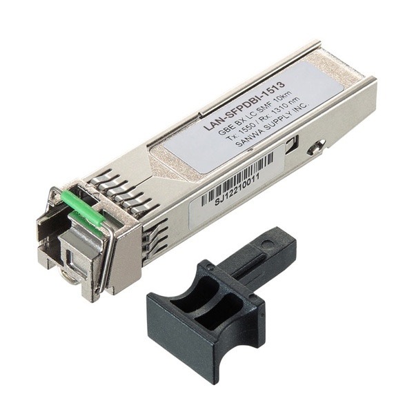 サンワサプライ BiDirectional SFPコンバータ LAN-SFPDBI-1513 1個（ご注文単位1個）【直送品】