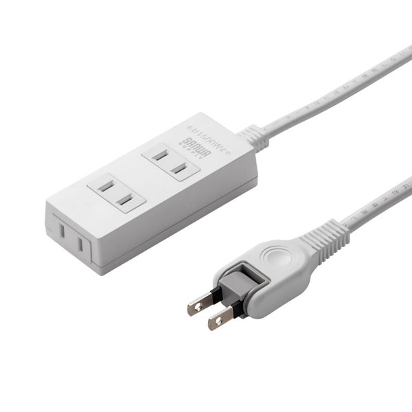 サンワサプライ 火災予防タップ 3個口 1m ホワイト TAP-TSH31N2 1個（ご注文単位1個）【直送品】