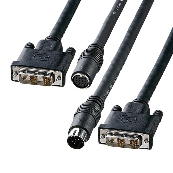 サンワサプライ DVI工事配線ケーブル シングルリンク 15m KC-DVI-K150 1個（ご注文単位1個）【直送品】