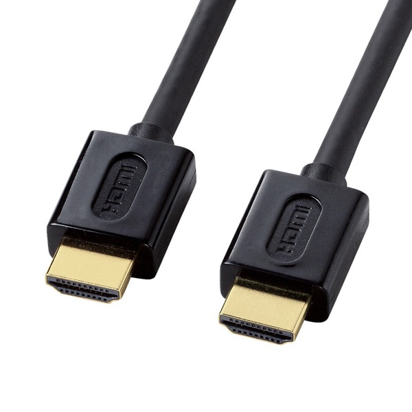サンワサプライ ハイスピードHDMIケーブル イーサネット対応 1m ブラック KM-HD20-10DBK 1個(ご注文単位1個)【直送品】