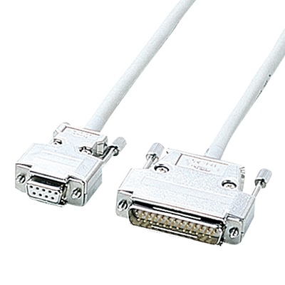 サンワサプライ RS-232C クロスケーブル 10m KRS-423XF10N 1個（ご注文単位1個）【直送品】