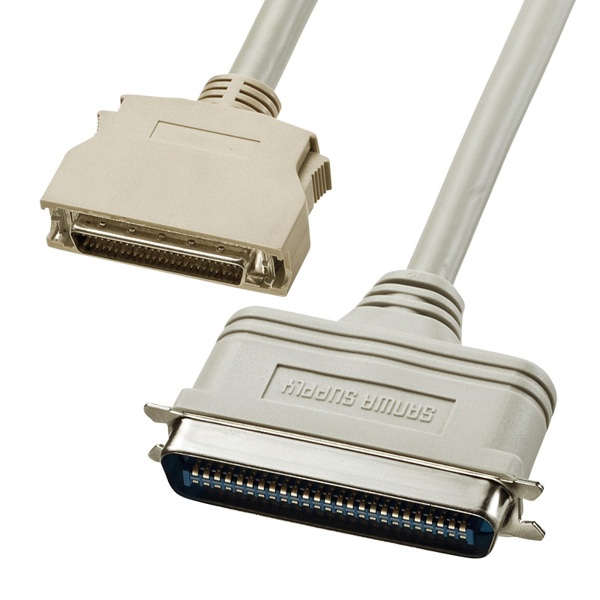 サンワサプライ SCSIケーブル ピンハーフ50/Cハーフ50 1m KB-SPC1K 1個(ご注文単位1個)【直送品】
