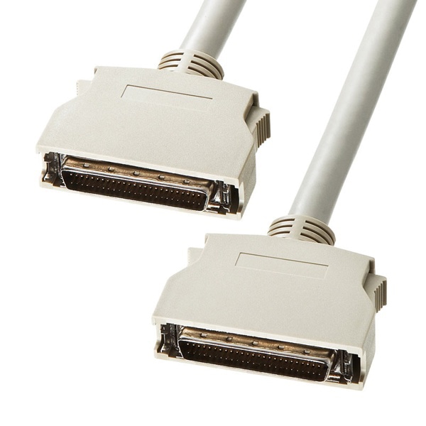 サンワサプライ SCSIケーブル ピンハーフ50/ピンハーフ50 1m KB-SPP1K 1個(ご注文単位1個)【直送品】